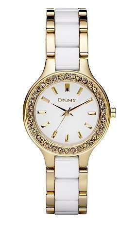 DKNY CERAMIC WITH CRYSTALS LADIES WATCH  (NY8140) **VALUE: R4099.00**