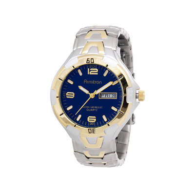 ARMITRON BLUE DIAL STAINLESS STEEL WATCH (20/1745)  **VALUE: R2600.00**