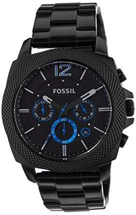 FOSSIL MACHINE ION PLATED STAINLESS STEEL CHRONOGRAPH WATCH (BQ1729)  **VALUE: R4600.00