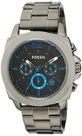 FOSSIL PRIVATEER STAINLESS STEEL GUNMETAL MENS WATCH  (BQ1727)  **VALUE: R4500.00**