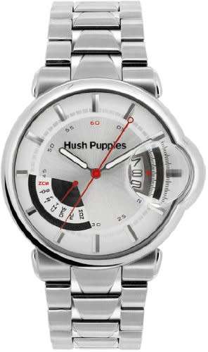 HUSH PUPPIES MEN'S SILVER DIAL STAINLESS STEEL WATCH (HP.7055M.1522 ) - 45mm