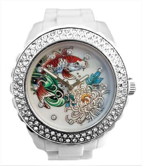 ED HARDY JOLIE WATCH WITH SWAROVSKI CRYSTALS