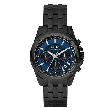 RELIC BY FOSSIL GUNMETAL ION-PLATED MENS WATCH - 42mm (ZR66035)