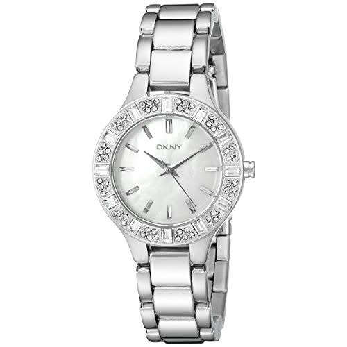 DKNY CHAMBERS STAINLESS STEEL CRYSTAL LADIES WATCH - 29mm (NY8485)