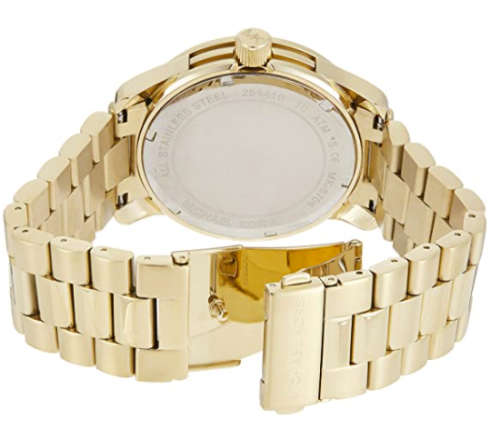 BLACK FRIDAY CLEARANCE SALE - MICHAEL KORS RUNWAY CRYSTAL DIAL GOLD PLATED WATCH ( MK5706)