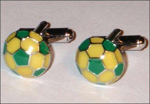 ** SA SOCCER BALL NOVELTY CUFFLINKS **