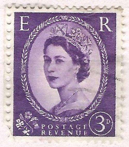 ** CLEARANCE SALE - 50% OFF ALL OUR STAMPS!!! 1952 QEII 3d. **