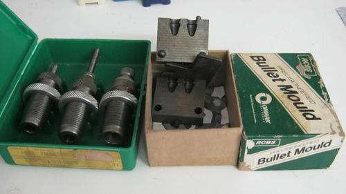9MM LUGER RCBS RELOADING DIES AND 9MM BULLET MOLD