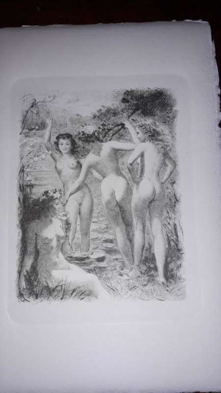La Scuderia del Duca nude cards. Amalfi Italy. Set of 4. Handmade paper.