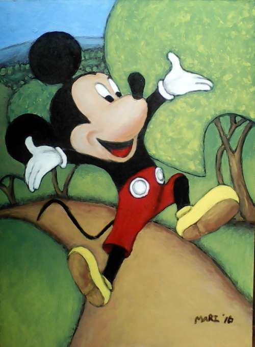 Art for your kids,  "Mickey Mouse" by Mari Mackie