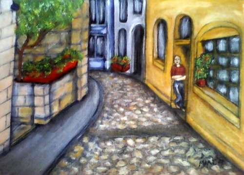 Colourful - "I am Waiting" Original Mari Mackie Oil