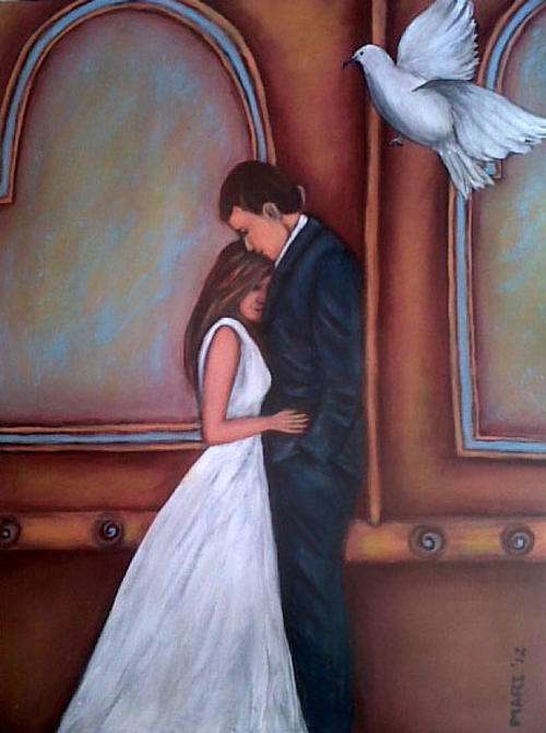 Fruits of the Spirit - Love - Original Mari Mackie -  430 X 560mm