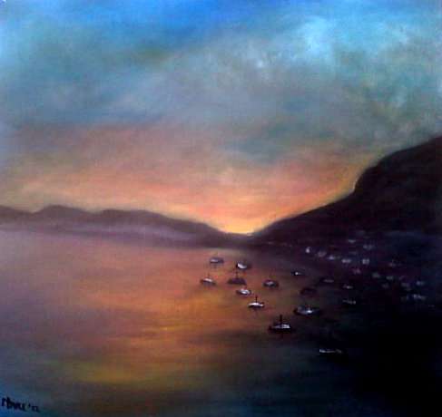Original Mari Mackie -  In the Evening - 480 X 450mm