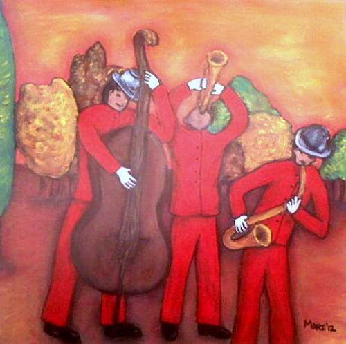 Music in the Park - Original Mari Mackie -  440 X 430mm