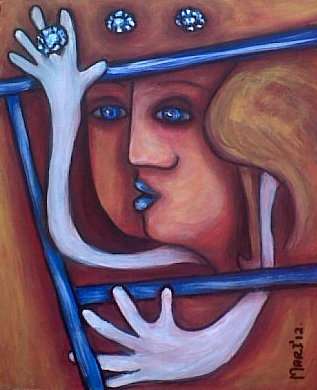 Stunning and decorative - Diamonds Are Forever 1 - Mari Mackie Original 290 X 240mm