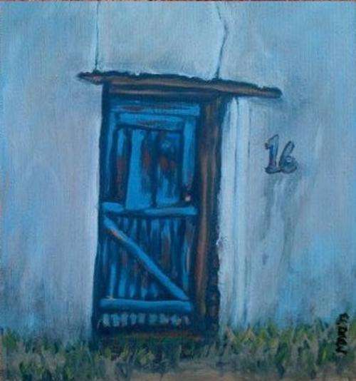 Blue Door - Original Mari Mackie - 290X310mm