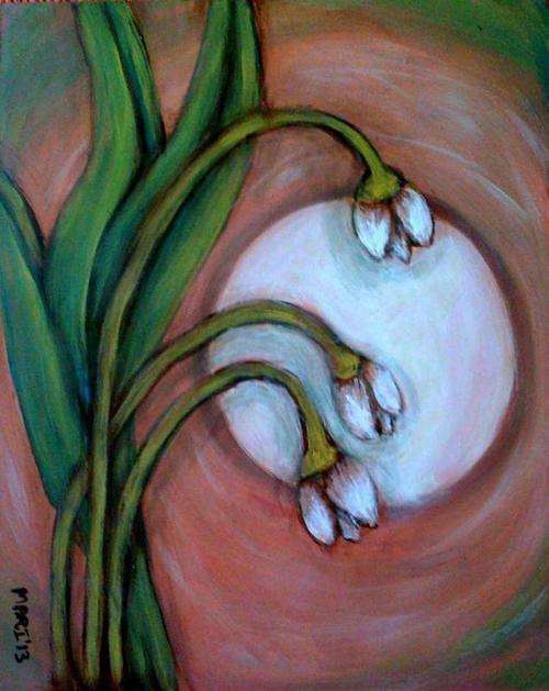 Moon Flower 4 - Original Mari Mackie - 290X360mm