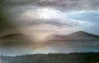 MOON RIVER, original art by Mari Mackie, Blocked board, 400mm X 610mm, R500.00