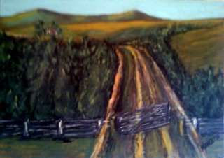 Farm Gate- SA Artist Mari Mackie Original - 300mmX200mm X three