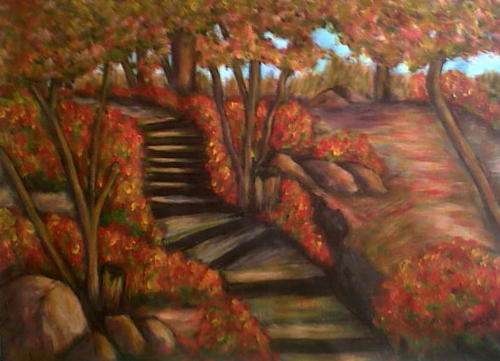 FRIDAY SPECIAL - Original Mari Mackie - Autumn Park - 420 X 590mm