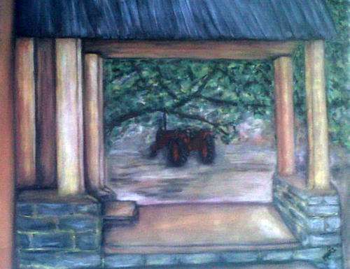 For the Farm Lovers - Original Mari Mackie - Lunch Time on the Farm - 600 X 460mm