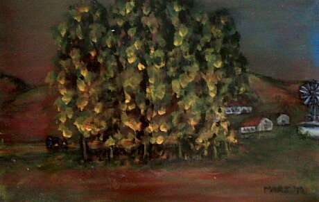 Miniatures - Original Mari Mackie - Karoo Sunset 3 - 70 X 270mm