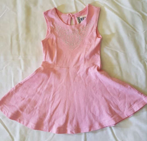 Make her feel Like a Princess with Sparkles - Pink Dress with Flounces and Diamante Detail - 1-2 Yrs