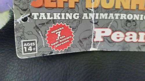 THE ORIGINAL JEFF DUNHAM TALKING ANIMATRONIC PEANUT DOLL WITH 7 PHRASES