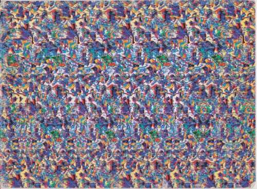 3D Optical Illusion Post Card - Remember the craze - Unused - Take a walk down memory lane!!!