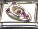 Italian Charms 9mm - Fits Nomination - ZIRCON - SANDAL (FLIP FLOP) PURPLE