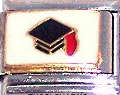Italian Charms 9mm - Fits Nomination - Enamel -  GRADUATION HAT