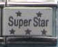 Italian Charms 9mm - Fits Nomination - Laser - SUPER STAR