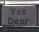 Italian Charms 9mm - Fits Nomination - Laser - YES DEAR