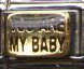 Italian Charms 9mm - Fits Nomination - Enamel - YOU ARE MY BABY