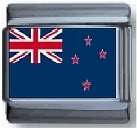 Italian Charms 9mm - Fits Nomination - Enamel - NEW ZEALAND FLAG