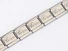 Italian Charms - 9mm Starter Bracelet - WORD BELIEVE - SHINEY - 18 Links