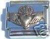 Italian Charms 9mm - Fits Nomination - Enamel - 3D - IRISH CLADDAUGH
