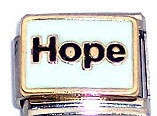 Italian Charms - Fits All 9mm Modular Bracelets - Words - HOPE