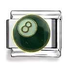 Italian Charms - Fits All 9mm Modular Bracelets - EIGHT BALL - T