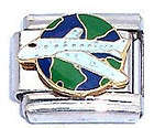 Italian Charms - Fits All 9mm Modular Bracelets - Enamel - WORLD TRAVELLER