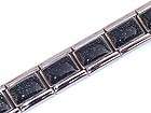 Italian Charms & Bracelets - 9mm Starter Bracelet with BLACK SHIMMER - 18 Links