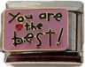 Italian Charms - Fits All 9mm Modular Bracelets - Enamel - YOU ARE THE BEST