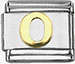 Italian Charms - Fits All 9mm Modular Bracelets - SOLDERED GOLD NUMBERS - 0 (ZERO)