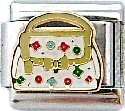 Italian Charms - Fits All 9mm Modular Bracelets - Enamel - DESIGNER HANDBAG