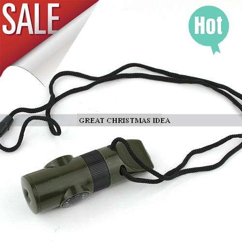7 in 1 Survival Whistle - A Total Must for Outdoors and GREAT for Scouts - O.C