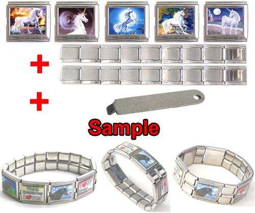 SPECIAL - UNICORN MEGA 18mm CHARMS & 9mm SHINEY CHARMS STARTER BRACELET