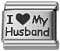 Italian Charms - Fits All 9mm Modular Bracelets - Laser - I HEART MY HUSBAND (D)