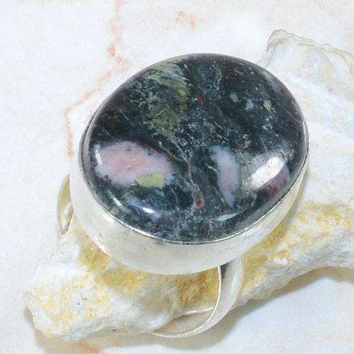 BRILLIANT RUBY ZOISITE NATURAL GEMSTONE 925 SILVER RING #9.5 - FREE GIFT BOX - B428 J10