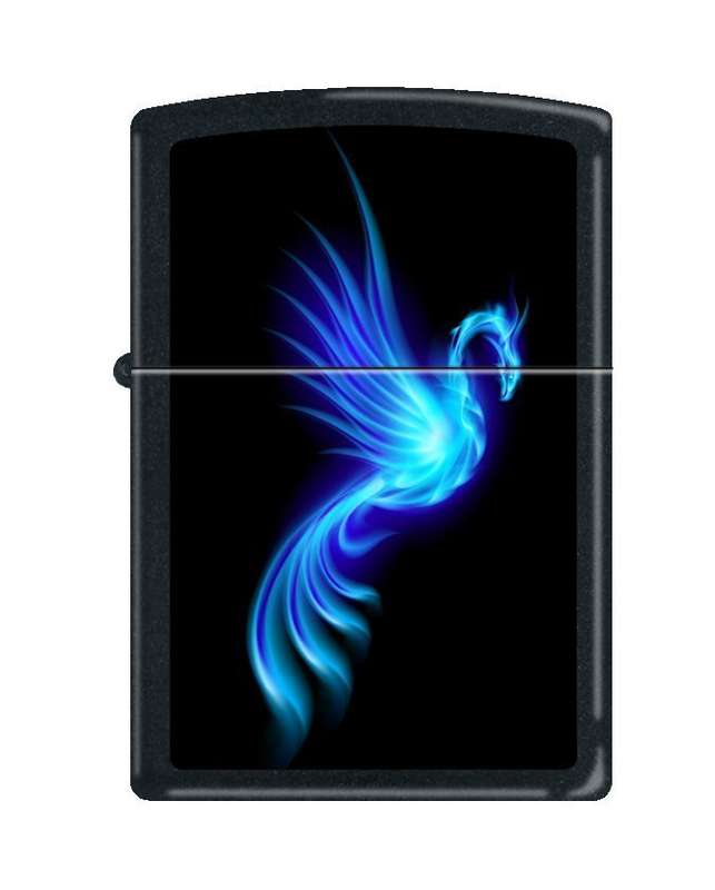 GENUINE Zippo Windproof Lighter - PHOENIX-BURNING BLUE - No.0249 - IN STOCK IMPORTED FROM USA