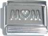 Italian Charms & Bracelets - 9mm SHINY Starter Bracelet with MOM - 18 Links